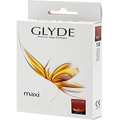 Glyde Vegan Maxi Kondomer - Stor, 56mm, 190mm - Kondom Glyde Vegan Maxi Kondomer - Stor, 56mm, 190mm - Kondom