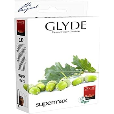Glyde Ultra Super Max Vegan Kondomer - 10 Kpl Glyde Ultra Super Max Vegan Kondomer - 10 Kpl