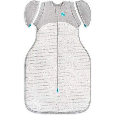 Love To Dream Dreamer Swaddle Up Baumwolle Warmer Übergangsbeutel - Weiß/Grau - Babyschlafsack Love To Dream Dreamer Swaddle Up Baumwolle Warmer Übergangsbeutel - Weiß/Grau - Babyschlafsack