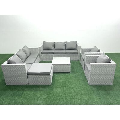 Fimous - Rattan Sofa - 2 Armchairs - Table - Garden set Fimous - Rattan Sofa - 2 Armchairs - Table - Garden set