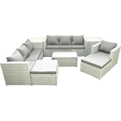 Fimous - Wicker PE Rattan Sofa Set - Armchair - Table - Garden Set Fimous - Wicker PE Rattan Sofa Set - Armchair - Table - Garden Set