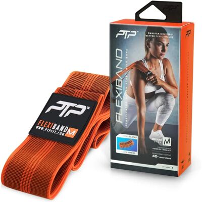 PTP Flexiband - Orange M - Unisexe - Bande élastique - Publicité PTP Flexiband - Orange M - Unisexe - Bande élastique - Publicité