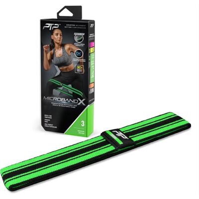 PTP Microband X 2.0 Widerstandsband - Grün - Fitnessgerät PTP Microband X 2.0 Widerstandsband - Grün - Fitnessgerät