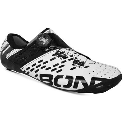 Chaussures de cyclisme sur route blanches BONT - Unisexe EU 44,5 - Publicité Chaussures de cyclisme sur route blanches BONT - Unisexe EU 44,5 - Publicité