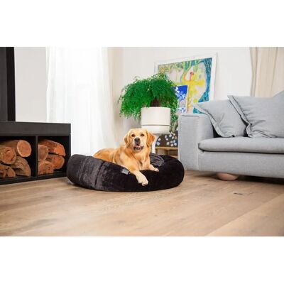 FuzzYard - Dreameazzzy Cuddler - 60x62 cm - noir/gris foncé - lit pour chien - Publicité FuzzYard - Dreameazzzy Cuddler - 60x62 cm - noir/gris foncé - lit pour chien - Publicité
