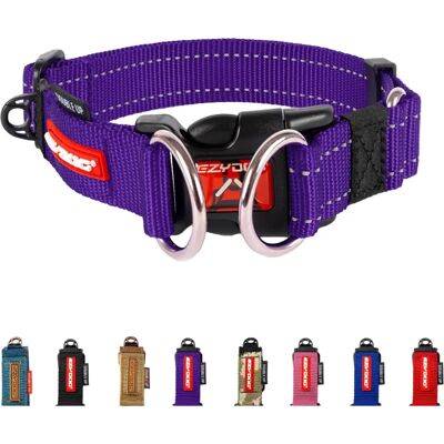 EZYDOG Doble Dog Collar - Violet - 39-59cm - Dog Collar EZYDOG Doble Dog Collar - Violet - 39-59cm - Dog Collar