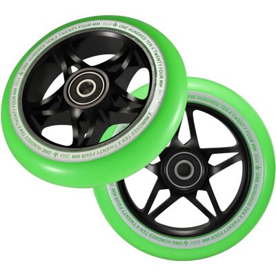 Rueda de Scooter Blunt S3 - 110mm, Verde/Negro Rueda de Scooter Blunt S3 - 110mm, Verde/Negro
