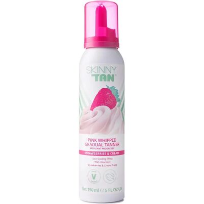 Skinny Tan Strawberry Whip Gradual Tanner - Self-Tanning Foam Skinny Tan Strawberry Whip Gradual Tanner - Self-Tanning Foam