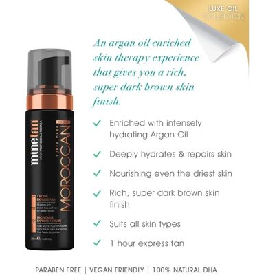 MineTan My Moroccan Self Tan Foam - super dark (200ml) MineTan My Moroccan Self Tan Foam - super dark (200ml)