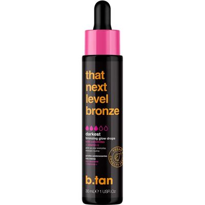 b.tan That Next Level Bronze Gouttes autobronzantes - Enrichies en céramides et vitamine C - Publicité b.tan That Next Level Bronze Gouttes autobronzantes - Enrichies en céramides et vitamine C - Publicité