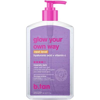 B.tan Glow Your Own Way Gel autobronzant transparent - Gel autobronzante transparent - Publicité B.tan Glow Your Own Way Gel autobronzant transparent - Gel autobronzante transparent - Publicité