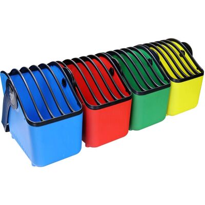 Chariot de gestion de dispositifs portable LocknCharge LNC7056 - Bleu, Vert, Rouge, Jaune - Publicité Chariot de gestion de dispositifs portable LocknCharge LNC7056 - Bleu, Vert, Rouge, Jaune - Publicité