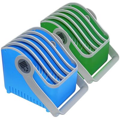LocknCharge LNC10527 Tragbarer Geräteverwaltungswagen - Blau, Grün LocknCharge LNC10527 Tragbarer Geräteverwaltungswagen - Blau, Grün