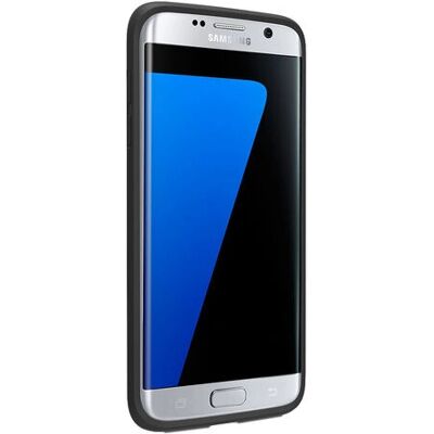 GROFA S7 Edge Sorte Mobilcover - Stødabsorberende TPU & Polycarbonat GROFA S7 Edge Sorte Mobilcover - Stødabsorberende TPU & Polycarbonat