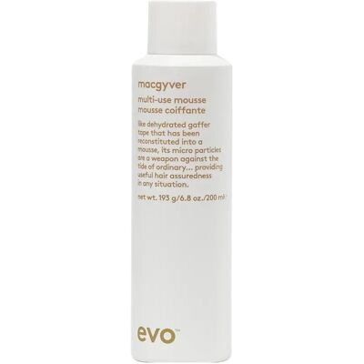 Evo Macgyver Multi-Use Mousse - Styling Schuim voor Alle Haartypes Evo Macgyver Multi-Use Mousse - Styling Schuim voor Alle Haartypes