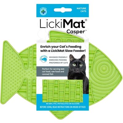 LickiMat Casper Vert pour Chats - Tapis de Friandises - Publicité LickiMat Casper Vert pour Chats - Tapis de Friandises - Publicité