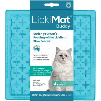 LickiMat Buddy Chat Turquoise - Jouet Antistress - Publicité LickiMat Buddy Chat Turquoise - Jouet Antistress - Publicité