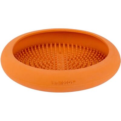 LickiMat UFO Hundemahlzeitenschale - Hundefütterer Lickimat Orange Gummi Modern LickiMat UFO Hundemahlzeitenschale - Hundefütterer Lickimat Orange Gummi Modern