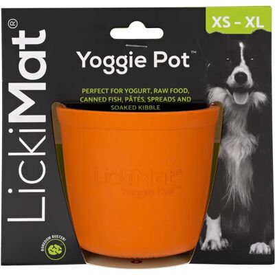 LickiMat Yoggie Pot Oranssi - Koiran ruokakuppi LickiMat Yoggie Pot Oranssi - Koiran ruokakuppi