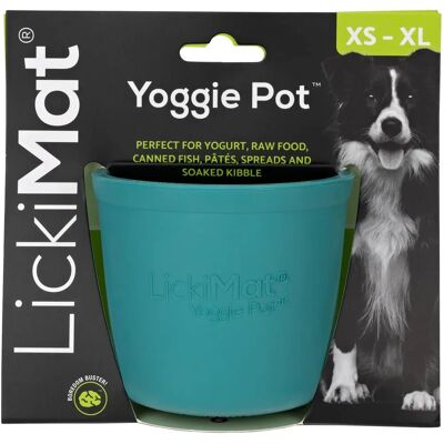 Lickimat Yoggie Pot - Interaktiv Kjæledyrskål - Blå Lickimat Yoggie Pot - Interaktiv Kjæledyrskål - Blå