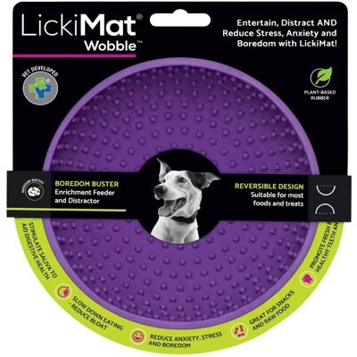 LickiMat Wobble - Zabawka dla psa - Fioletowa - 17x17x8cm LickiMat Wobble - Zabawka dla psa - Fioletowa - 17x17x8cm