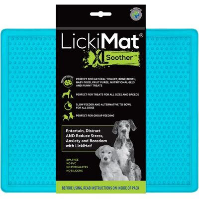 LickiMat Classic Soother Mat for Dogs Turquoise - Pet Toy LickiMat Classic Soother Mat for Dogs Turquoise - Pet Toy