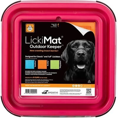 LickiMat Pink Outdoor Keeper - Hund & Katze Futtermatte LickiMat Pink Outdoor Keeper - Hund & Katze Futtermatte