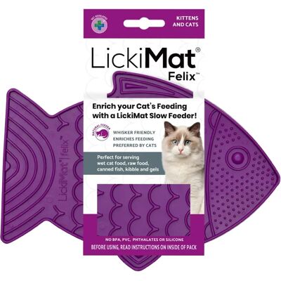 LickiMat Felix Lila - Katzen Futter & Snack Spielzeug LickiMat Felix Lila - Katzen Futter & Snack Spielzeug