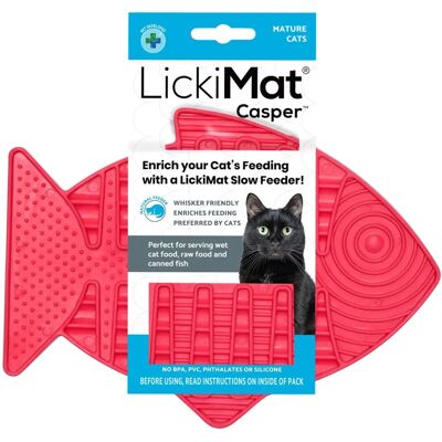 LickiMat Casper Rose - Tapis d'alimentation pour Chats et Chiens - Publicité LickiMat Casper Rose - Tapis d'alimentation pour Chats et Chiens - Publicité