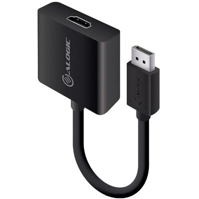 ALOGIC Black 20cm Active DisplayPort to HDMI Adapter - Supports 4K ALOGIC Black 20cm Active DisplayPort to HDMI Adapter - Supports 4K