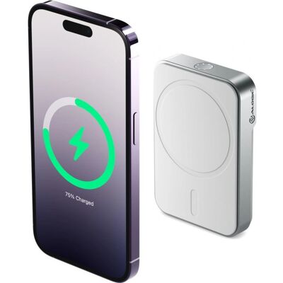 ALOGIC Powerbank 5000mAh MagSafe Grau - Powerbank ALOGIC Powerbank 5000mAh MagSafe Grau - Powerbank