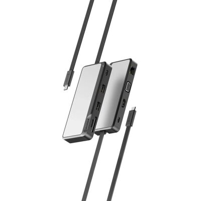 Alogic Fusion Pro Tour USB-C 8-in-1 - Dockingstation Alogic Fusion Pro Tour USB-C 8-in-1 - Dockingstation