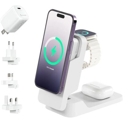 Alogic MFPB5KM-G Wireless Charger - Fast Charge - Smartphone, Smartwatch, Earbuds Alogic MFPB5KM-G Wireless Charger - Fast Charge - Smartphone, Smartwatch, Earbuds