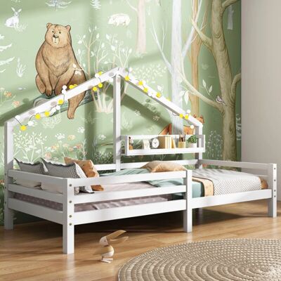 OKWISH - Letto camino 90x200 bianco - Bett OKWISH - Letto camino 90x200 bianco - Bett