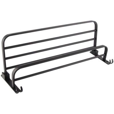Toallero plegable montado en la pared - Minkurow - Aluminio aeroespacial - Negro Toallero plegable montado en la pared - Minkurow - Aluminio aeroespacial - Negro