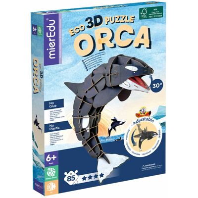 Mieredu ME4222 Tierpuzzle - Eco 3D Orca - Bildendes Spielzeug Mieredu ME4222 Tierpuzzle - Eco 3D Orca - Bildendes Spielzeug