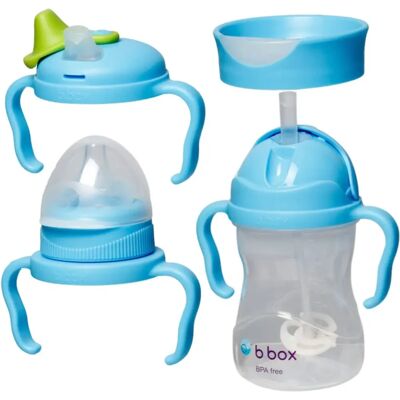 B. box Multifunctional 4-in-1 Kids Drinking Set - Blue B. box Multifunctional 4-in-1 Kids Drinking Set - Blue