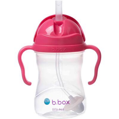 B.Box Himbeere 240ml Wassflasche mit Strohhalm für 6 Monate+ - Wasserflasche B.Box Himbeere 240ml Wassflasche mit Strohhalm für 6 Monate+ - Wasserflasche