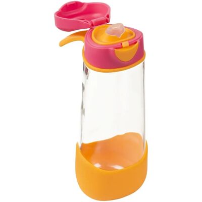 b.box Dziecięca butelka na wodę - Różowo/Pomarańczowa - 600ml - Butelka na wodę dla dzieci b.box Dziecięca butelka na wodę - Różowo/Pomarańczowa - 600ml - Butelka na wodę dla dzieci