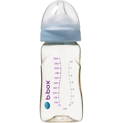 b.box Butelka niemowlęca 240ml Niebieska - Antykolkowa, PPSU medyczne b.box Butelka niemowlęca 240ml Niebieska - Antykolkowa, PPSU medyczne