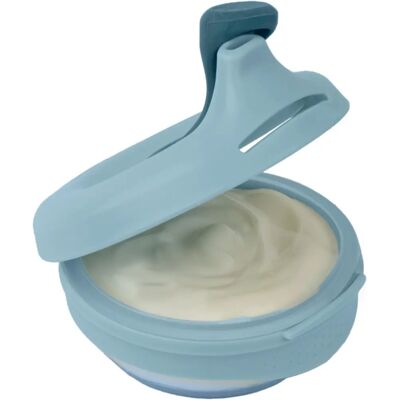B. Box Fill+Feed Baby Silikon-Schüssel mit Deckel - Blau - Fütterungsschüssel B. Box Fill+Feed Baby Silikon-Schüssel mit Deckel - Blau - Fütterungsschüssel
