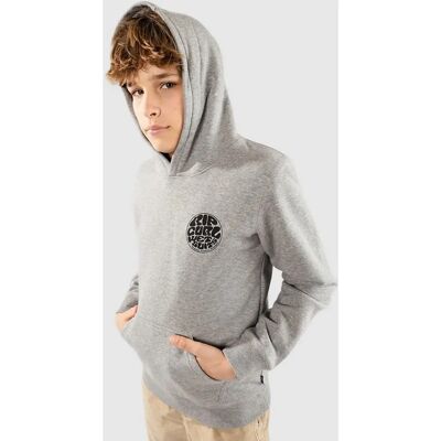 Felpa con cappuccio Rip Curl Kids Wetsuit Icon - Grigio Marle - Felpa con cappuccio per bambini Felpa con cappuccio Rip Curl Kids Wetsuit Icon - Grigio Marle - Felpa con cappuccio per bambini