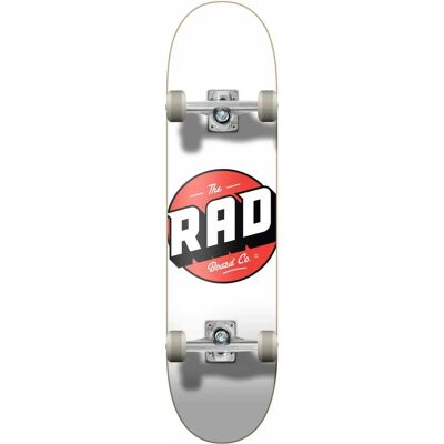 RAD Complete 8x32 White Skateboard - Beginner Friendly RAD Complete 8x32 White Skateboard - Beginner Friendly