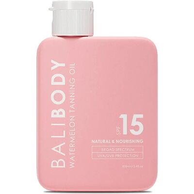 Bali Body Huile de Bronzage Pastèque SPF 15 - Huile de Bronzage - Publicité Bali Body Huile de Bronzage Pastèque SPF 15 - Huile de Bronzage - Publicité
