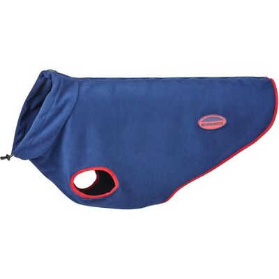 WeatherBeeta ComFiTec Fleece Zip Dog Coat - Navy/Red - 45cm WeatherBeeta ComFiTec Fleece Zip Dog Coat - Navy/Red - 45cm