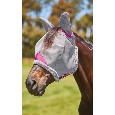 Weatherbeeta - Comfitec Deluxe Mesh Mask - Grau/Lila Weatherbeeta - Comfitec Deluxe Mesh Mask - Grau/Lila