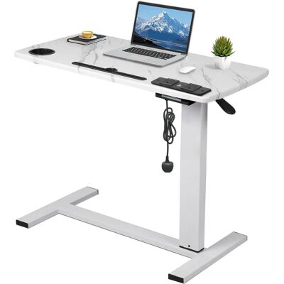 Levede - Standing Desk - White - Height Adjustable - Desk Levede - Standing Desk - White - Height Adjustable - Desk