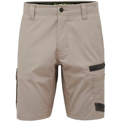 Hard Yakka Raptor Active Mid-Shorts Tan - Workwear Hard Yakka Raptor Active Mid-Shorts Tan - Workwear