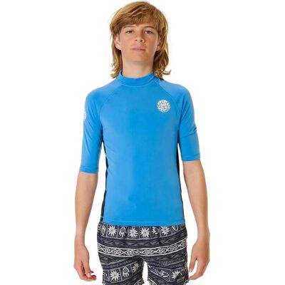 Rip Curl T-shirt anti-UV à manches courtes Icons - Blue Gum - UPF 50 - Rash Vest - Publicité Rip Curl T-shirt anti-UV à manches courtes Icons - Blue Gum - UPF 50 - Rash Vest - Publicité