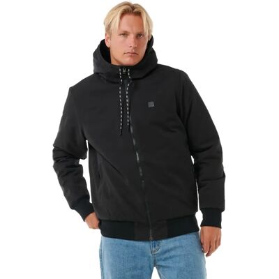 Rip Curl Modello Nero One Shot Giacca Impermeabile Rip Curl Modello Nero One Shot Giacca Impermeabile